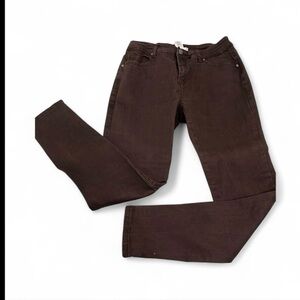 K. Jordan Women’s Dark Brown Skinny Jeans Size 12 Casual Minimalist Academia